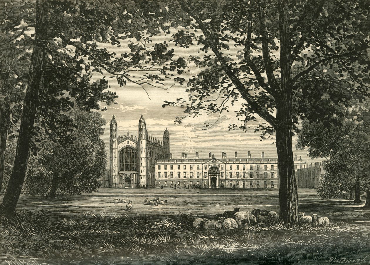 Kings College von The Backs, 1898 von Unbekannt