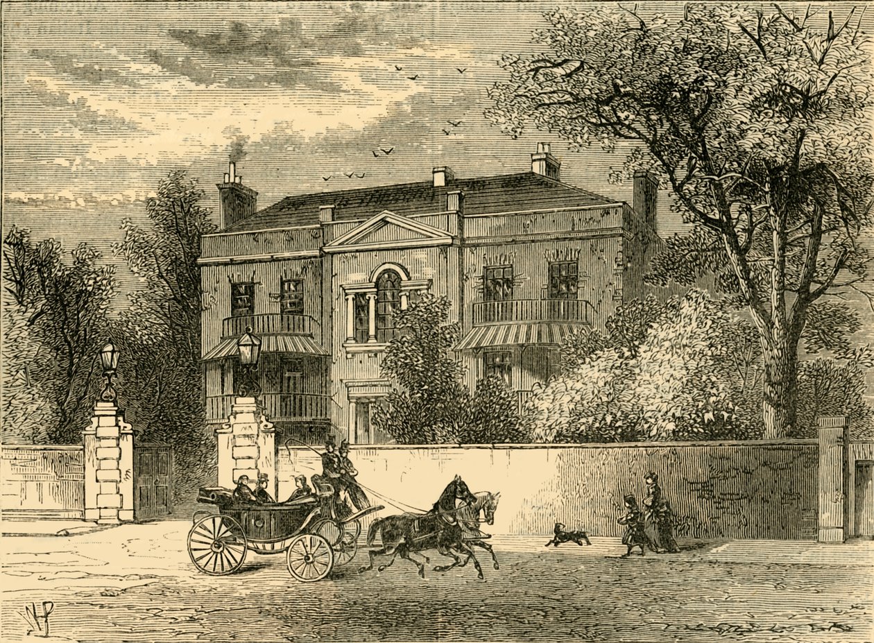 Kingston House, Knightsbridge, ca. 1876 von Unbekannt