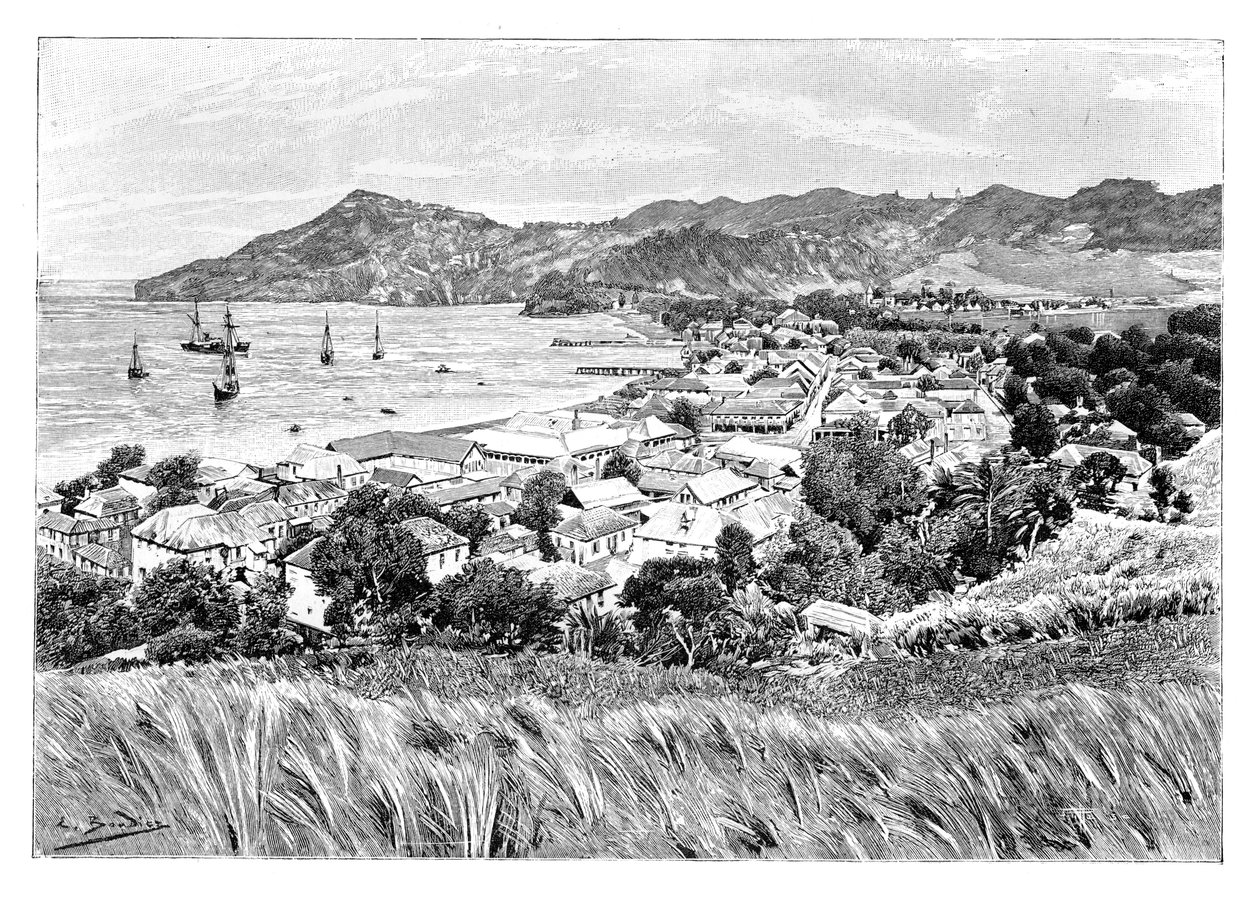 Kingston, St. Vincent Island, um 1890 von Unbekannt