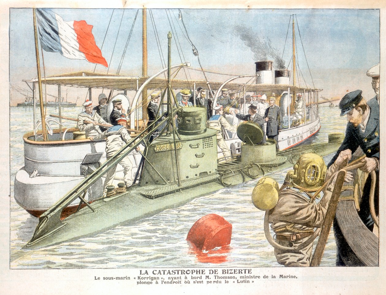 Korrigan, französisches U-Boot, 1906 von Unbekannt