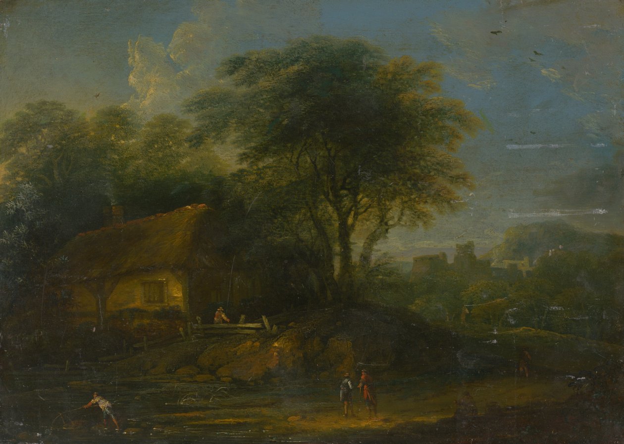 Landschaft mit Fischern von Unbekannt