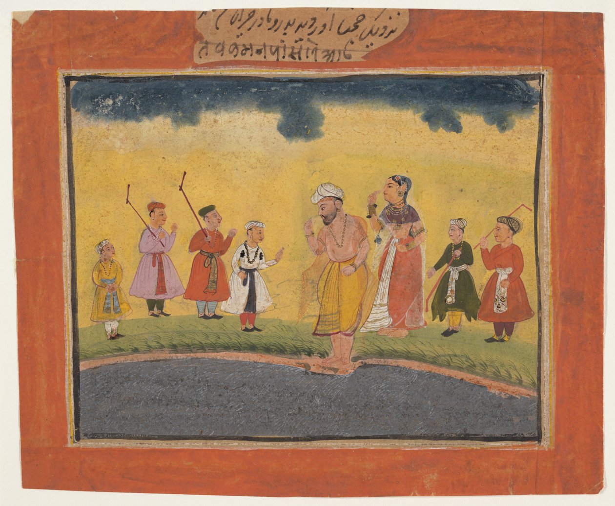 Krishnas Eltern suchen nach ihm, ca. 1615 von Unbekannt