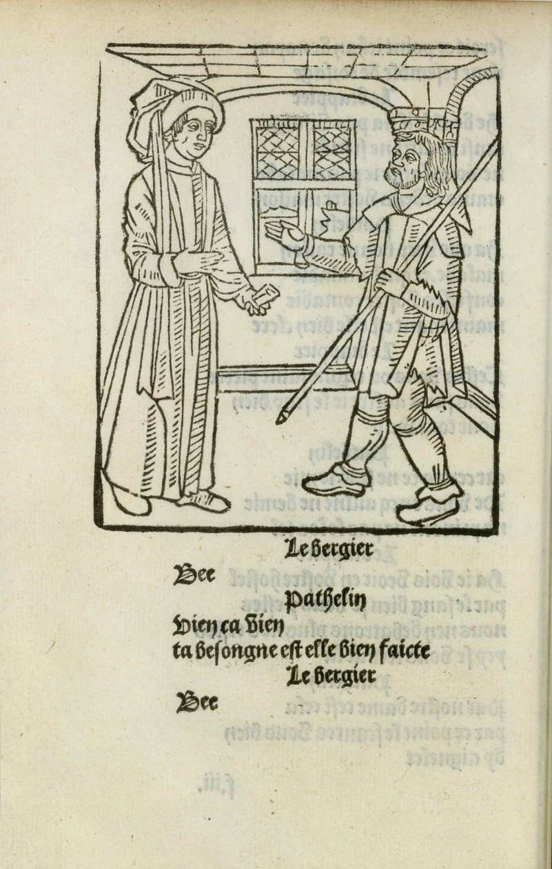 La Farce de maître Pathelin, ca. 1490 von Unbekannt