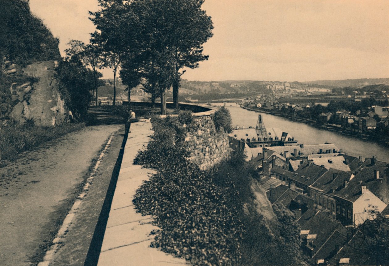 La Meuse vue de la Citadelle, um 1900 von Unbekannt
