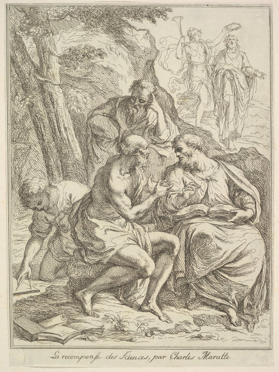La recompense des Sciences, 1640-1713 von Unbekannt