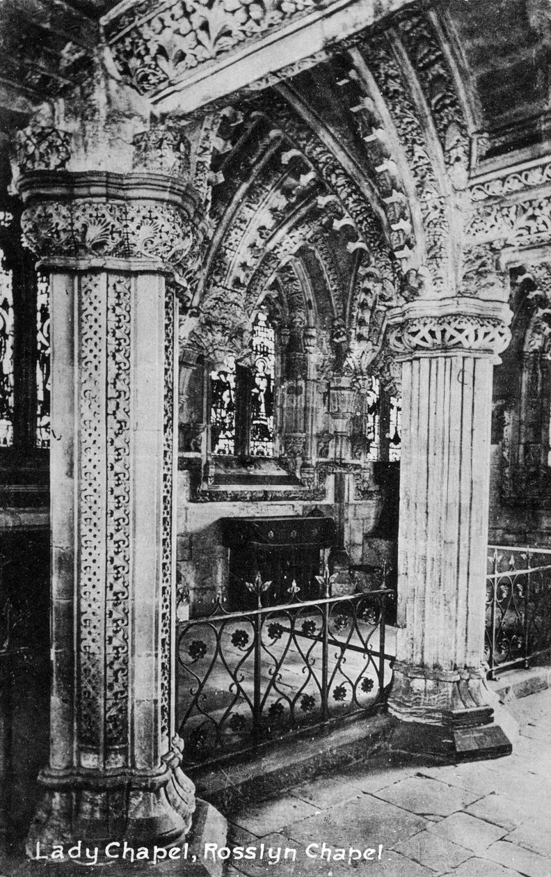 Lady Chapel, Rosslyn Chapel, Midlothian, Schottland, 20. Jahrhundert von Unbekannt
