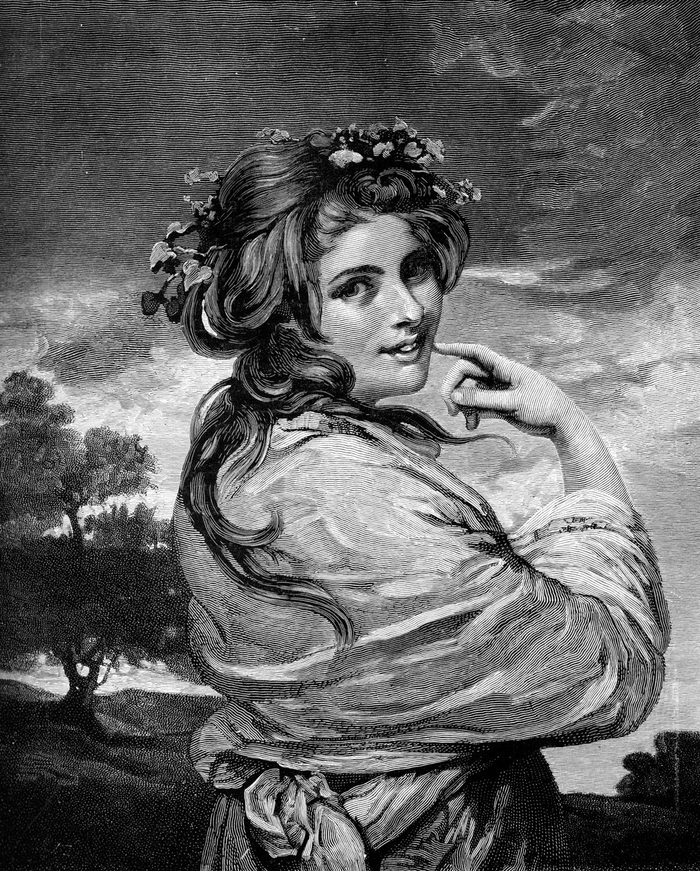 Lady Hamilton als Natur, ca. 1783-1784, 1900 von Unbekannt