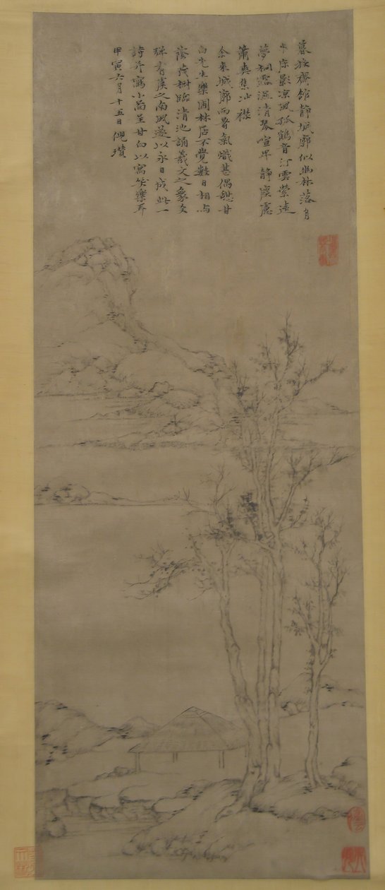 Landschaft, datiert 1374 von Unbekannt
