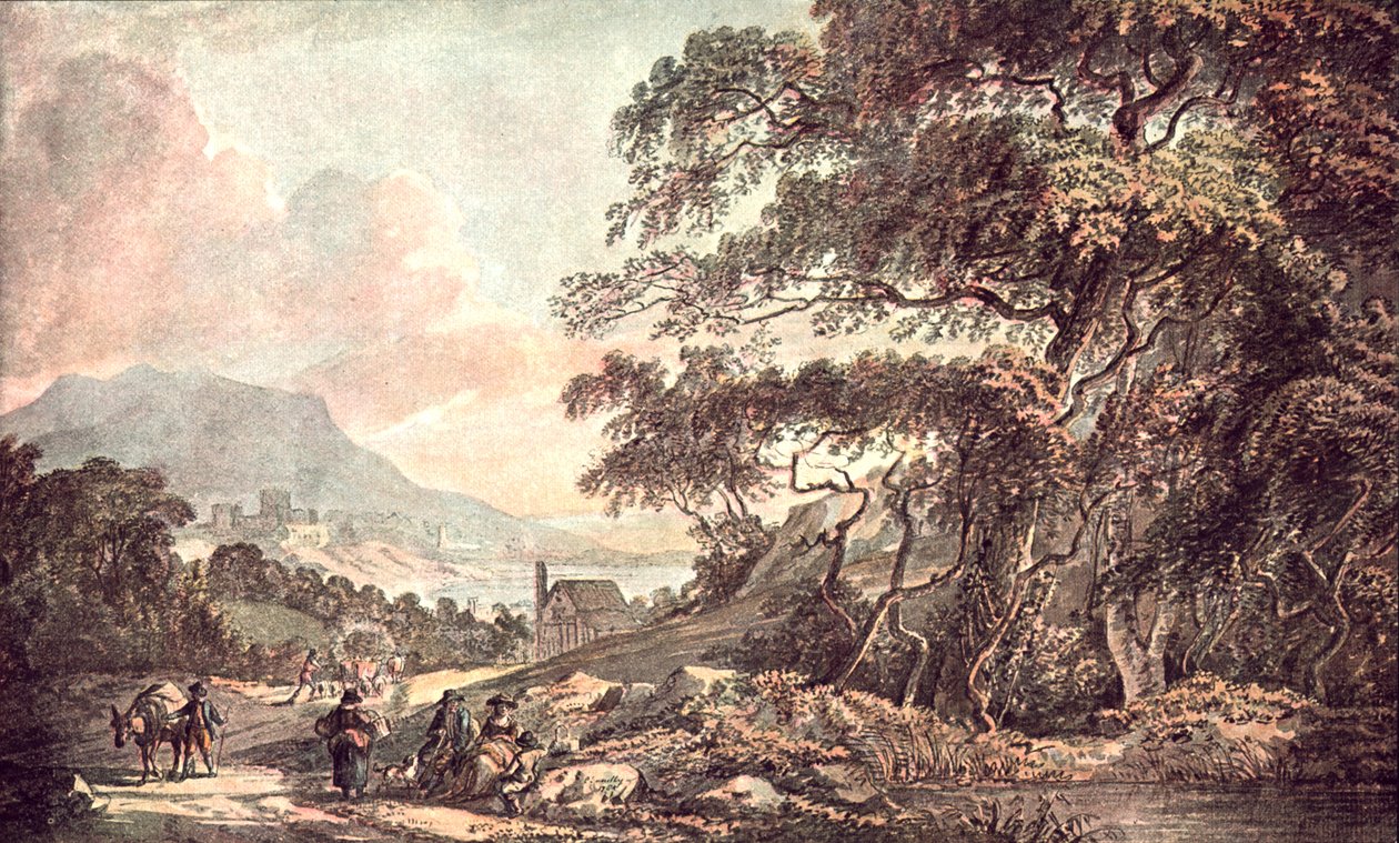 Landschaft in der Nähe eines Sees, 1785, ca. 1900 von Unbekannt