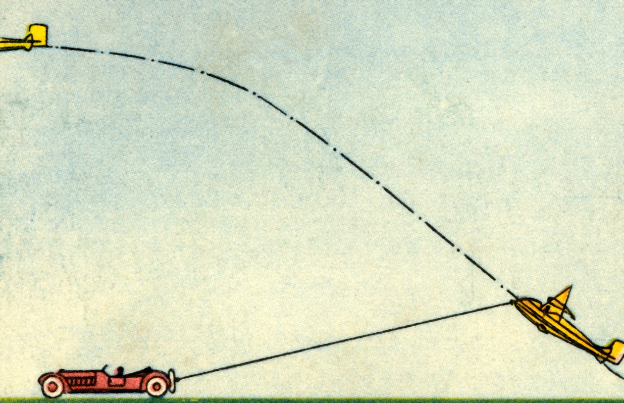 Start eines Segelflugzeugs, 1932 von Unbekannt