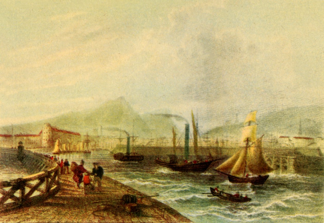 Leith Hafen, ca. 1840, 1942 von Unbekannt
