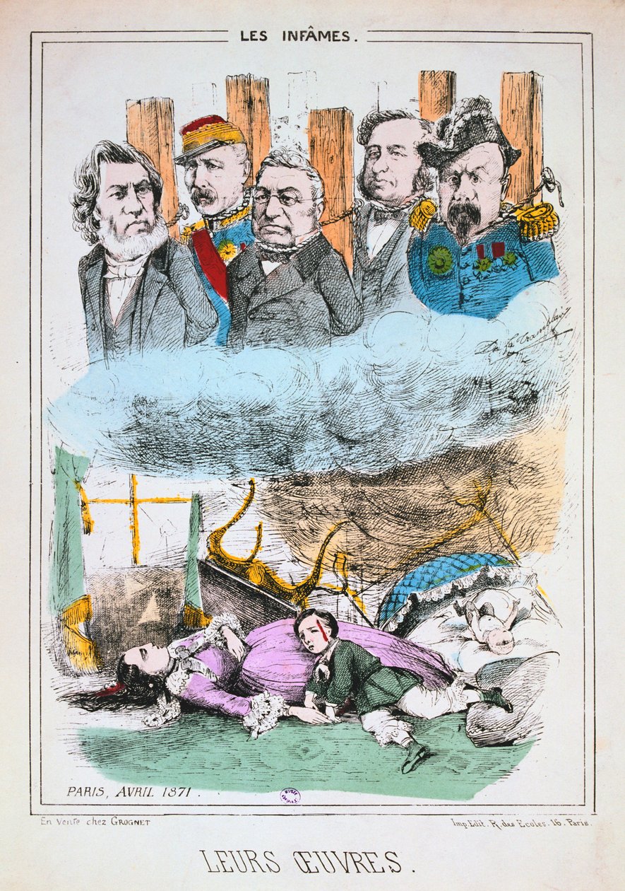 Les Infames, Pariser Kommune, April 1871 von Unbekannt