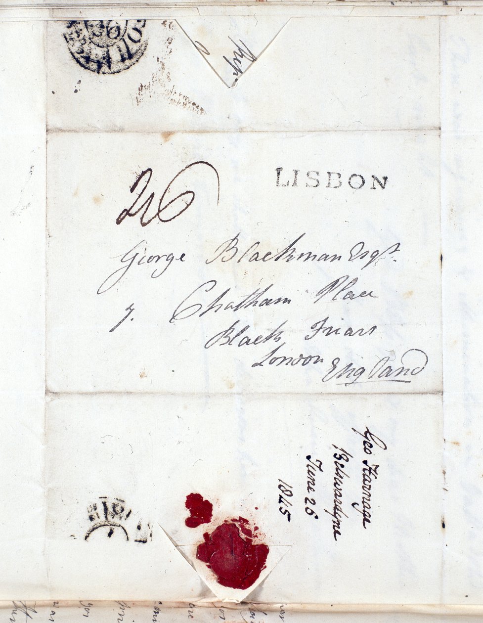 Brief von Hauptmann J. L. Blackman, Coldstream Guards von Unbekannt