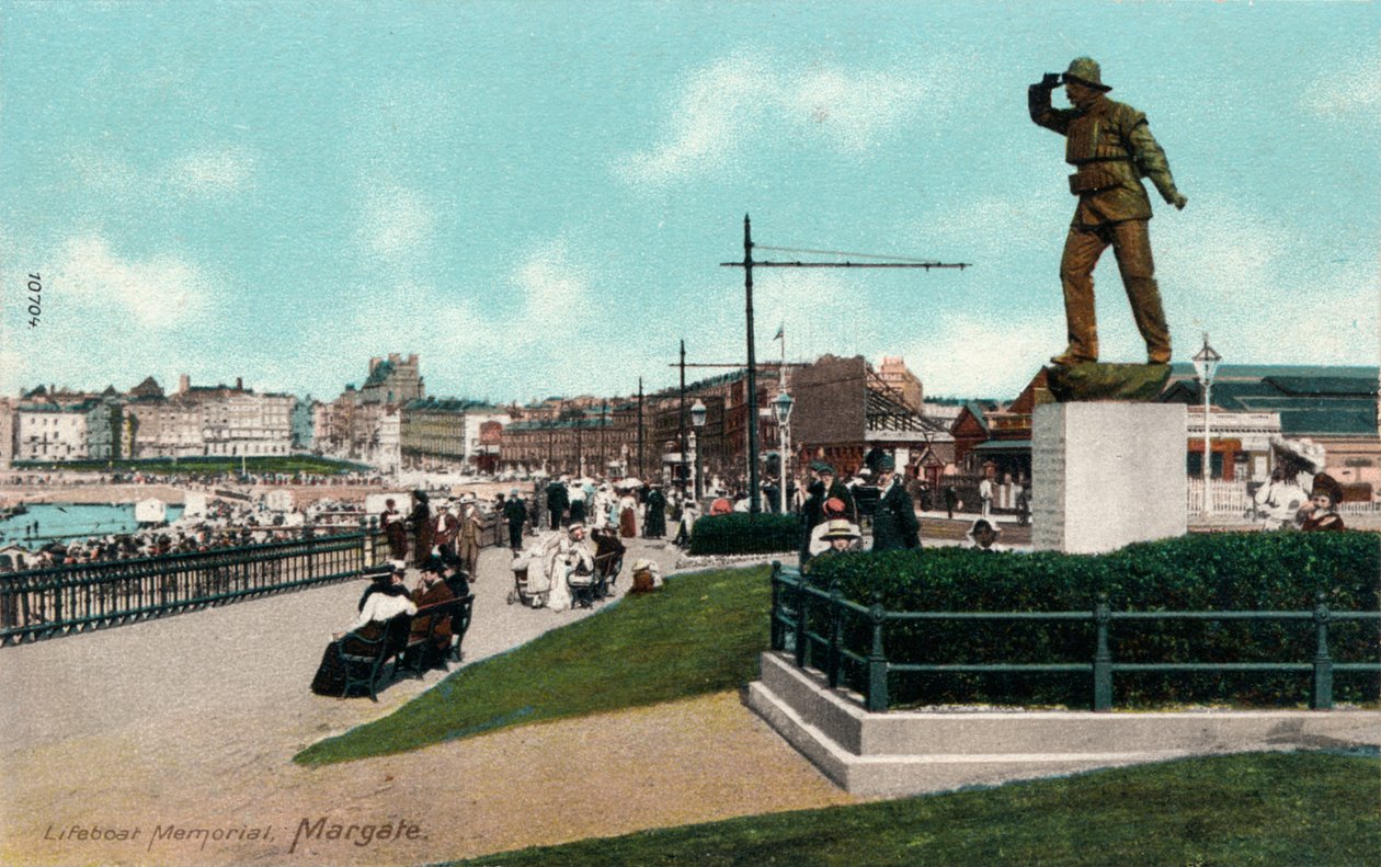 Rettungsbootdenkmal, Margate, Kent um 1905 von Unbekannt
