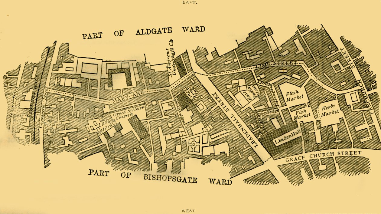 Lime Street Ward, ca. 1872 von Unbekannt