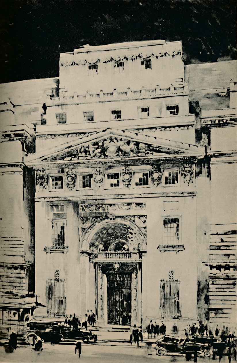 Lloyds Neues Gebäude: Eingang in der Leadenhall Street, 1928 von Unbekannt