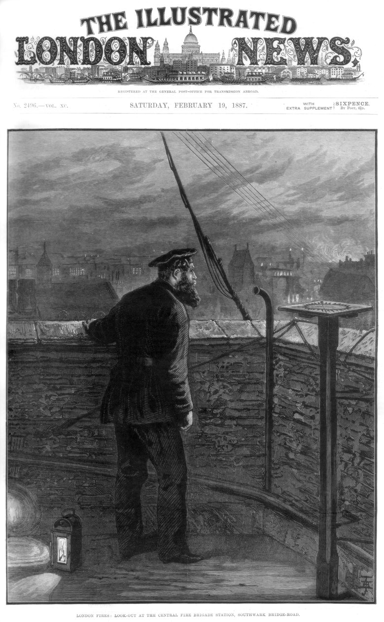 Brände in London, 1887 von Unbekannt