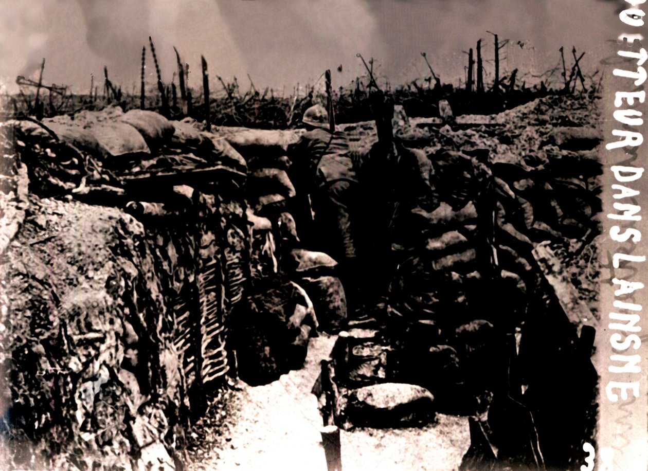 Aussichtsposten, Frankreich, ca. 1914-1918 von Unbekannt