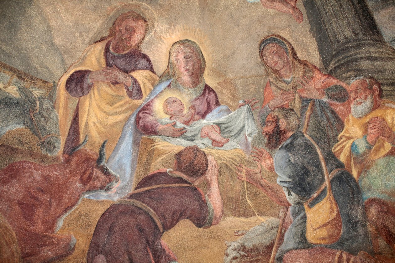 Loreto-Kirche; Geburt Christi Gemälde, Prag, Tschechien von Unbekannt