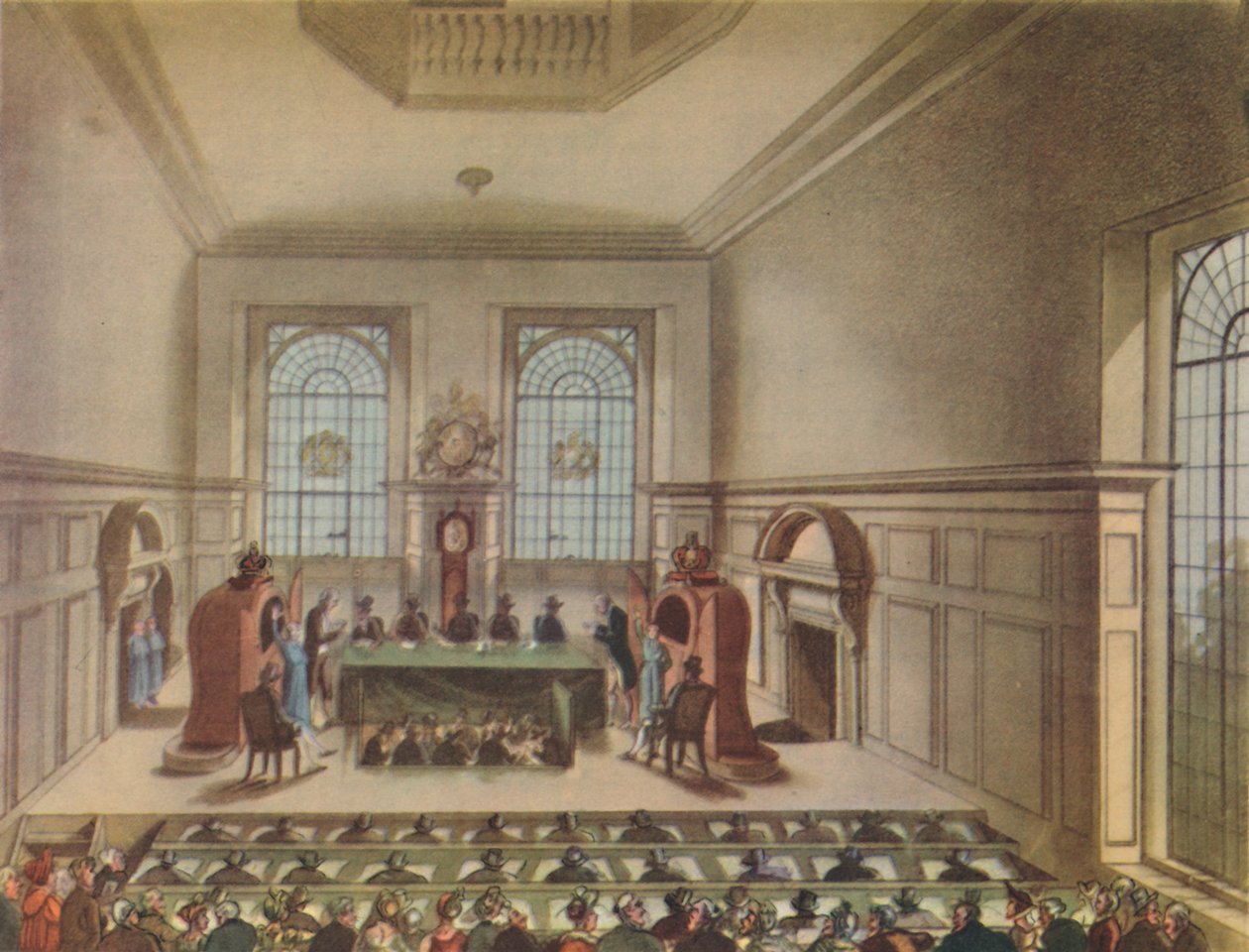 Lotterieziehung in Coopers Hall, 1809, 1948 von Unbekannt