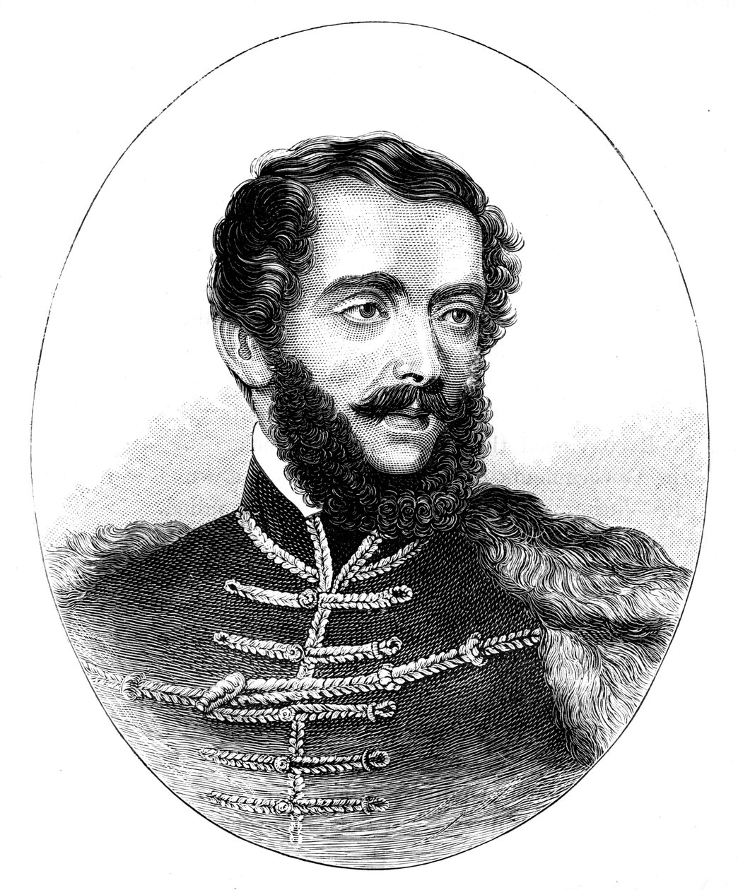 Louis Kossuth, ungarischer Anwalt, Politiker und Regent-Präsident, 1850 von Unbekannt