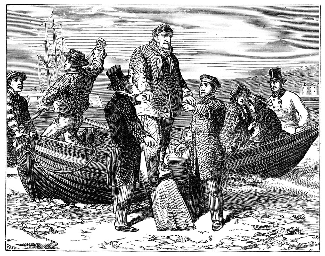 Louis Philippe kommt in Newhaven an, 1848, 1900 von Unbekannt