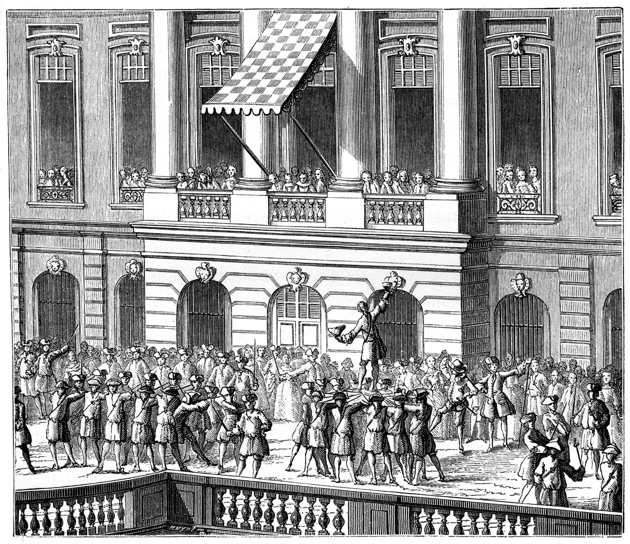 Ludwig XV. in Straßburg von Unbekannt