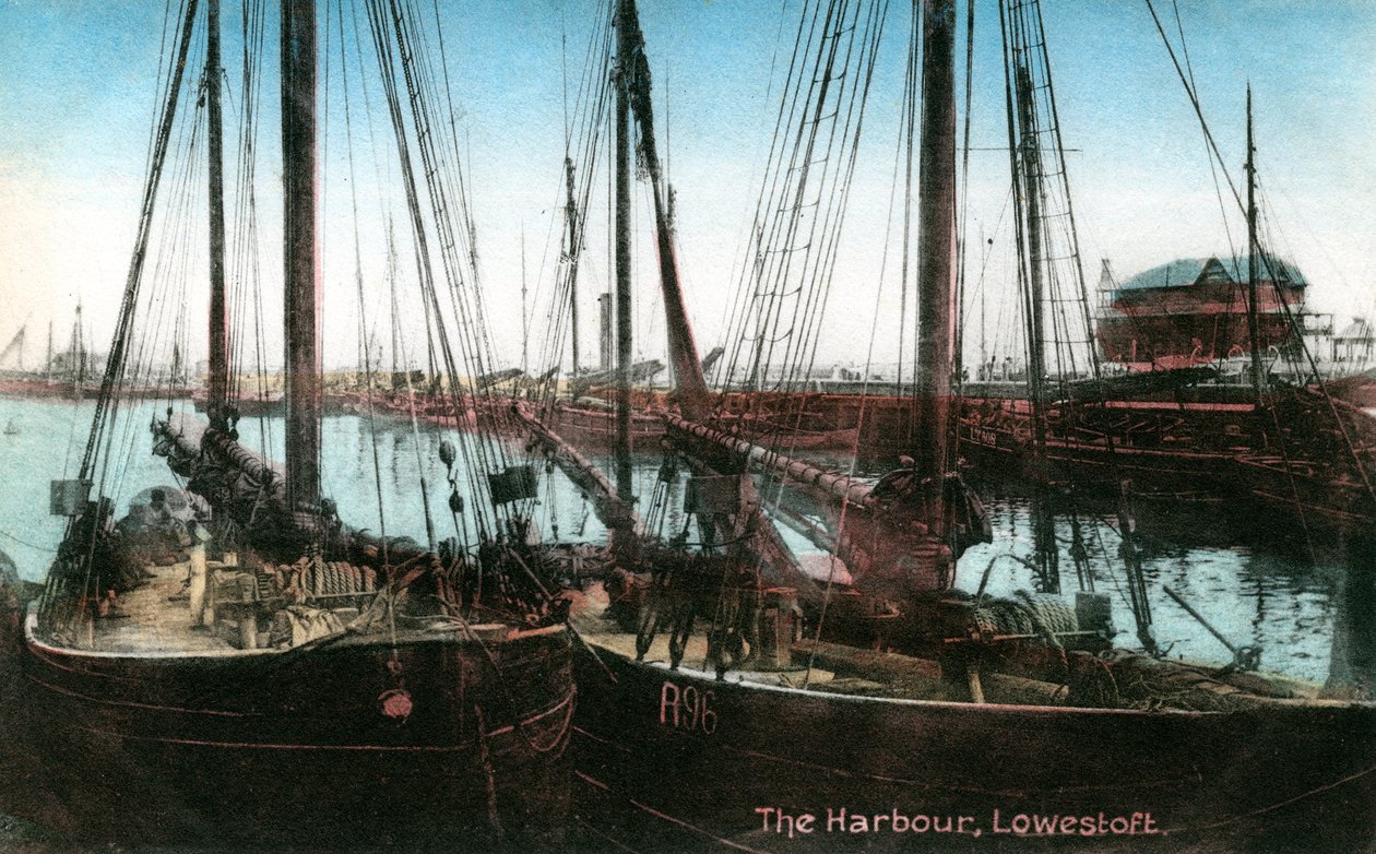 Hafen von Lowestoft, Suffolk von Unbekannt