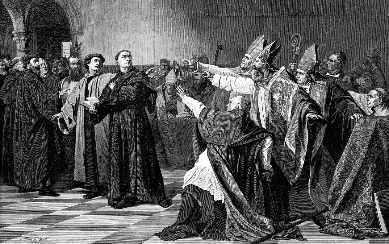 Luther auf dem Reichstag zu Worms, 1882 von Unbekannt