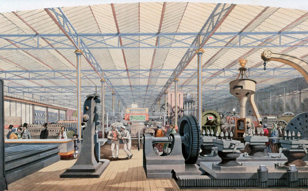 Maschinenhalle, Crystal Palace Ausstellung, London, 1851 von Unbekannt