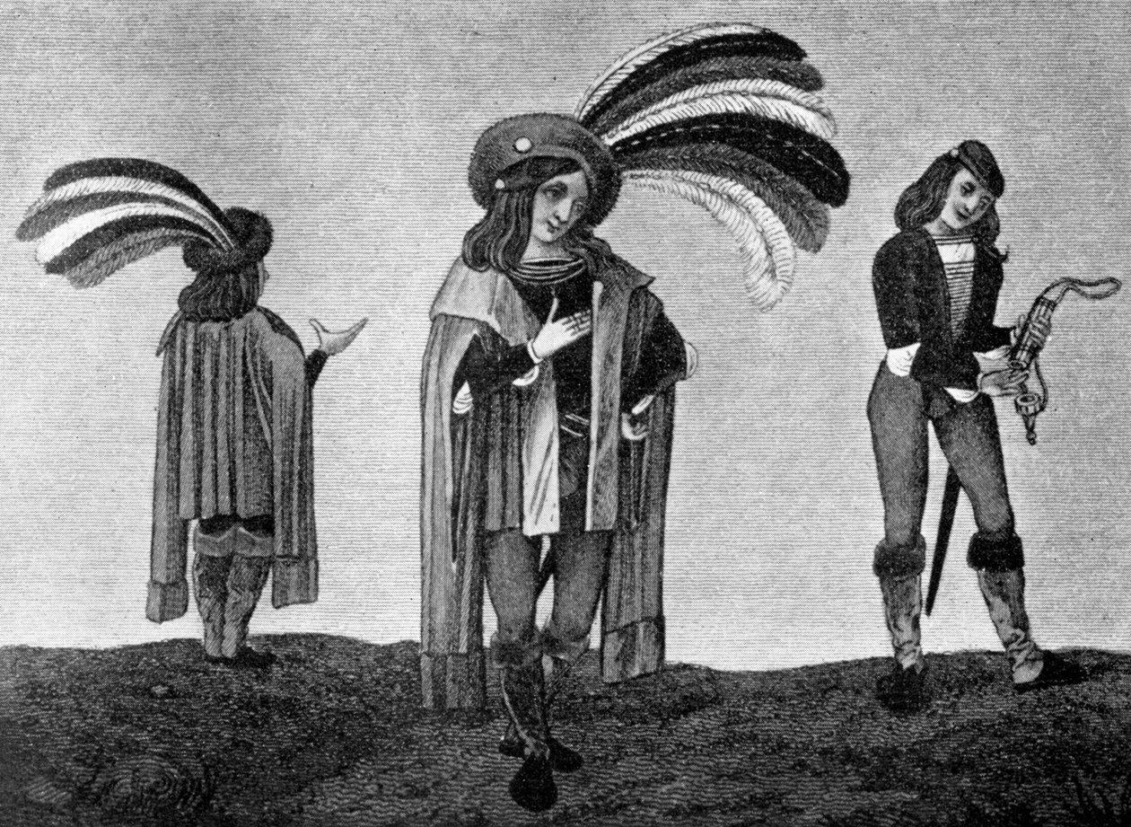 Männliche Kopfbedeckung, spätes 15. oder frühes 16. Jahrhundert, 1910 von Unbekannt