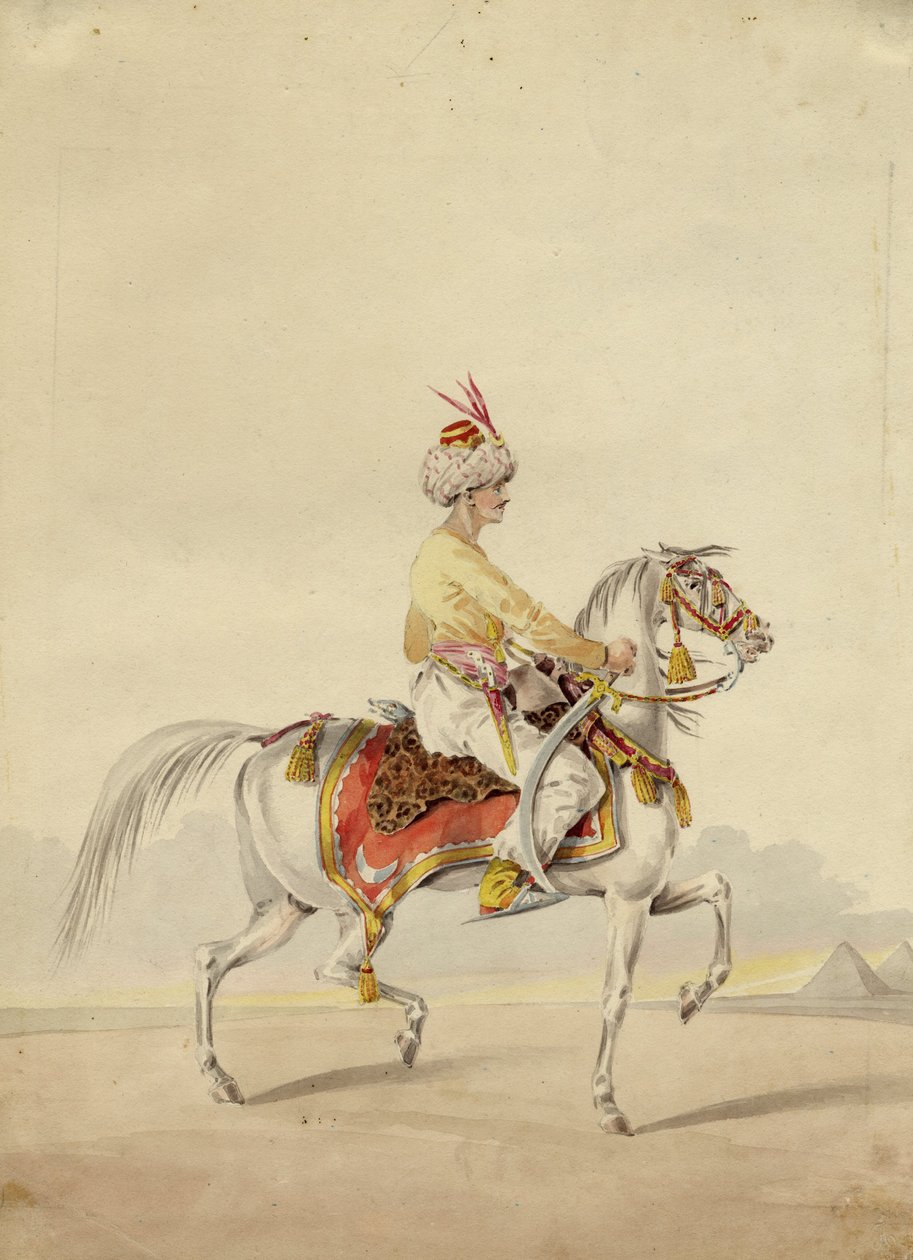 Mamluke zu Pferd, ca. 1825 von Unbekannt