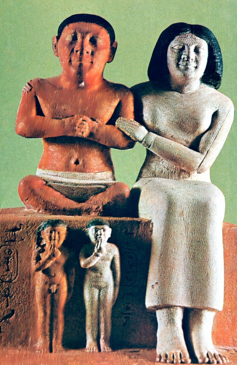 Mann und Frau Figur, Statue, Ägypten von Unbekannt