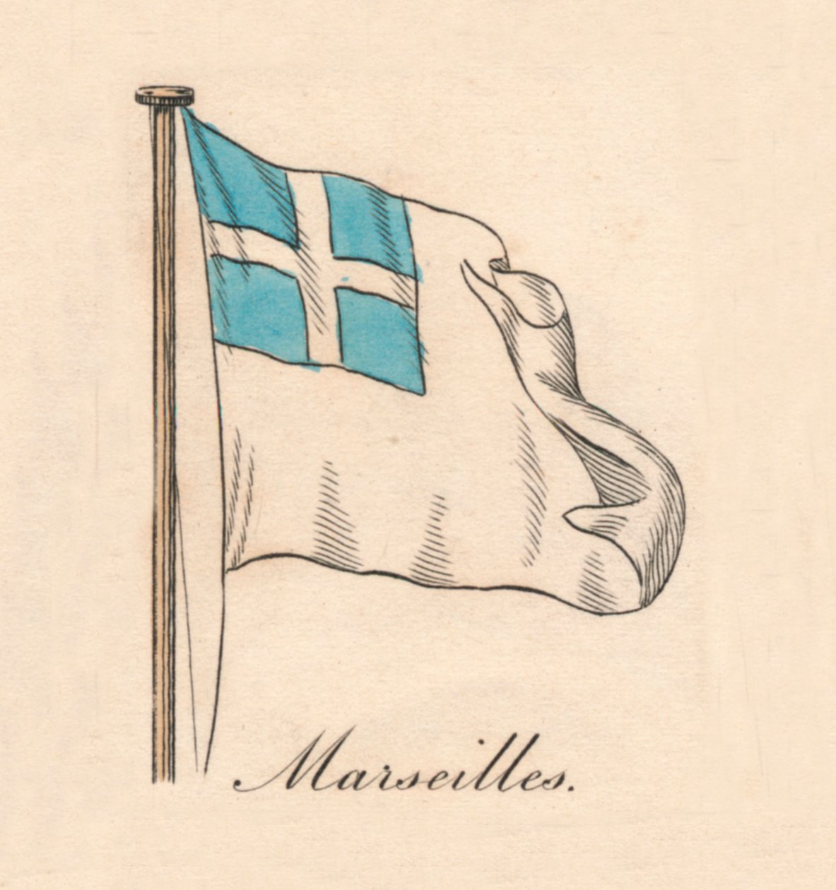 Marseille, 1838 von Unbekannt