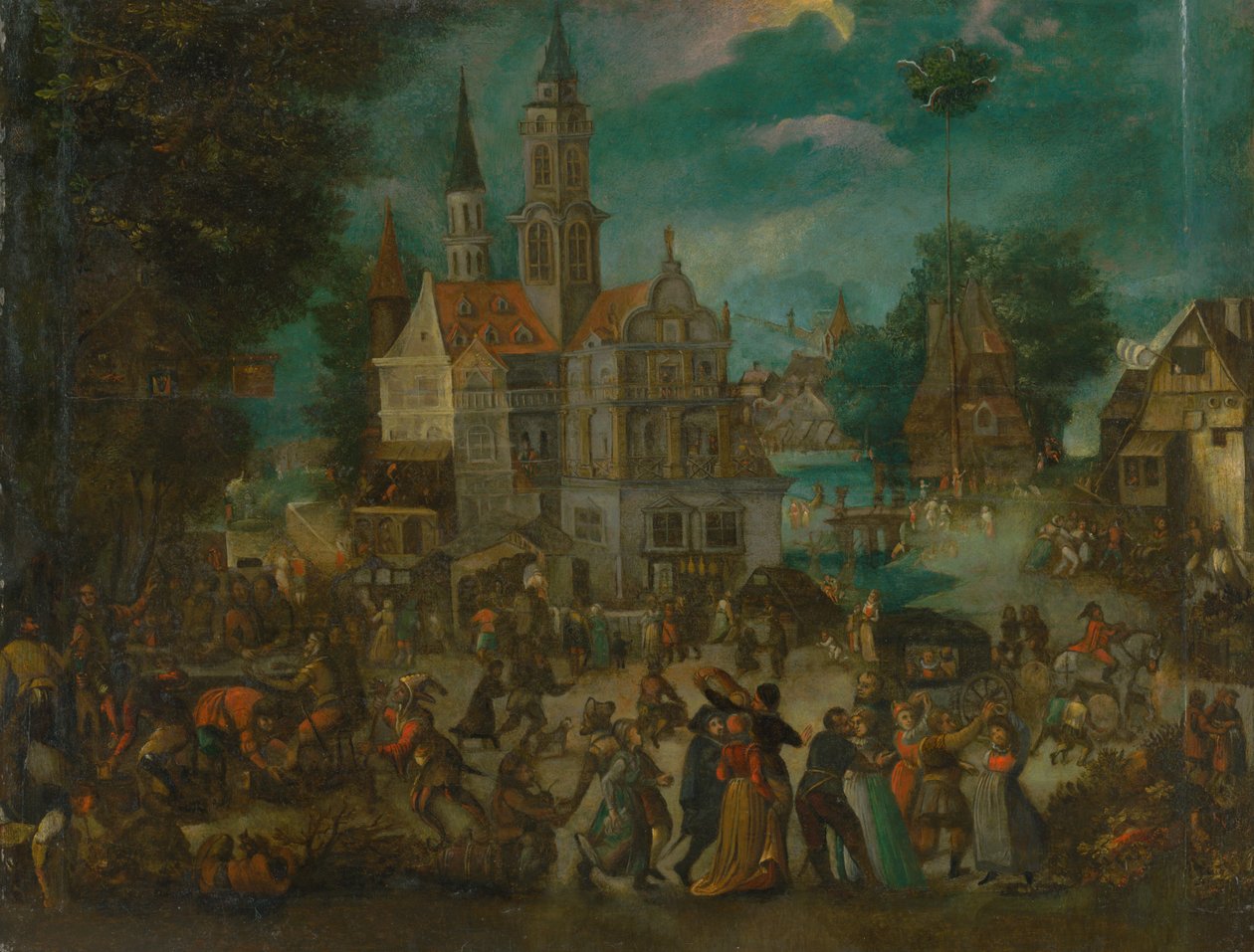Maifeiern (Feiern vor dem Schloss) von Unbekannt