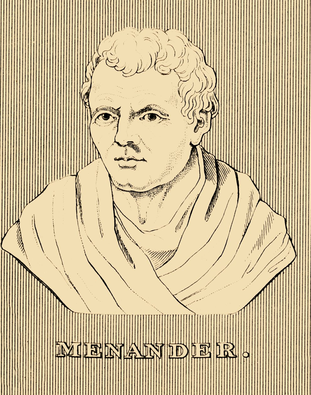 Menander, ca. 342-290 v. Chr., 1830 von Unbekannt