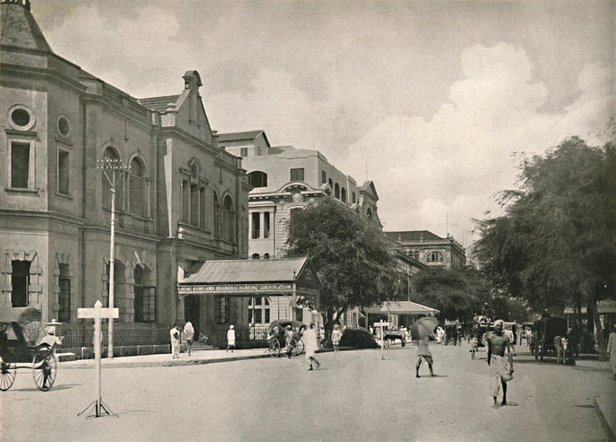 Merchant Street, Rangoon, 1900 von Unbekannt