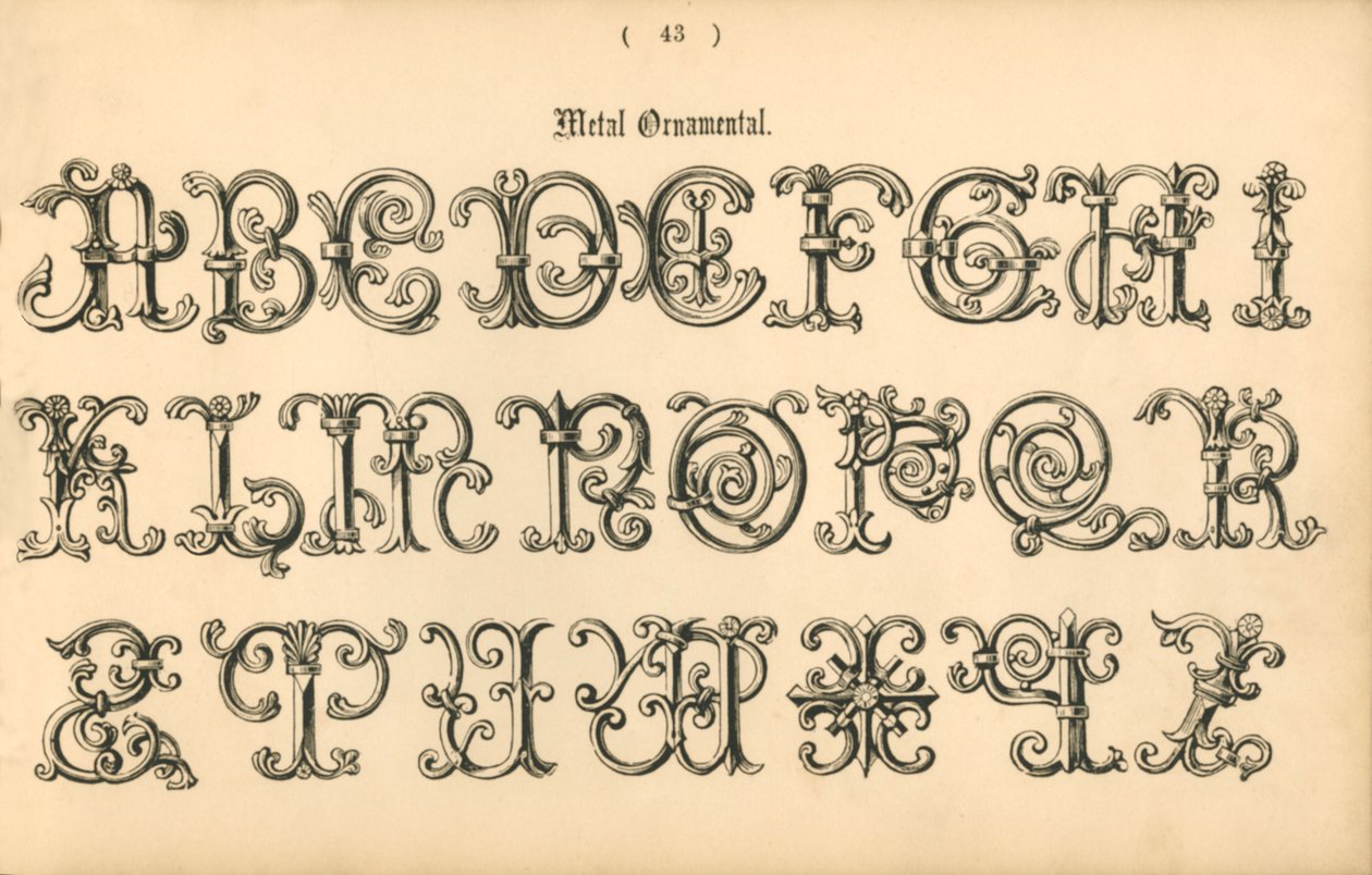 Metallornamente, 1862 von Unbekannt