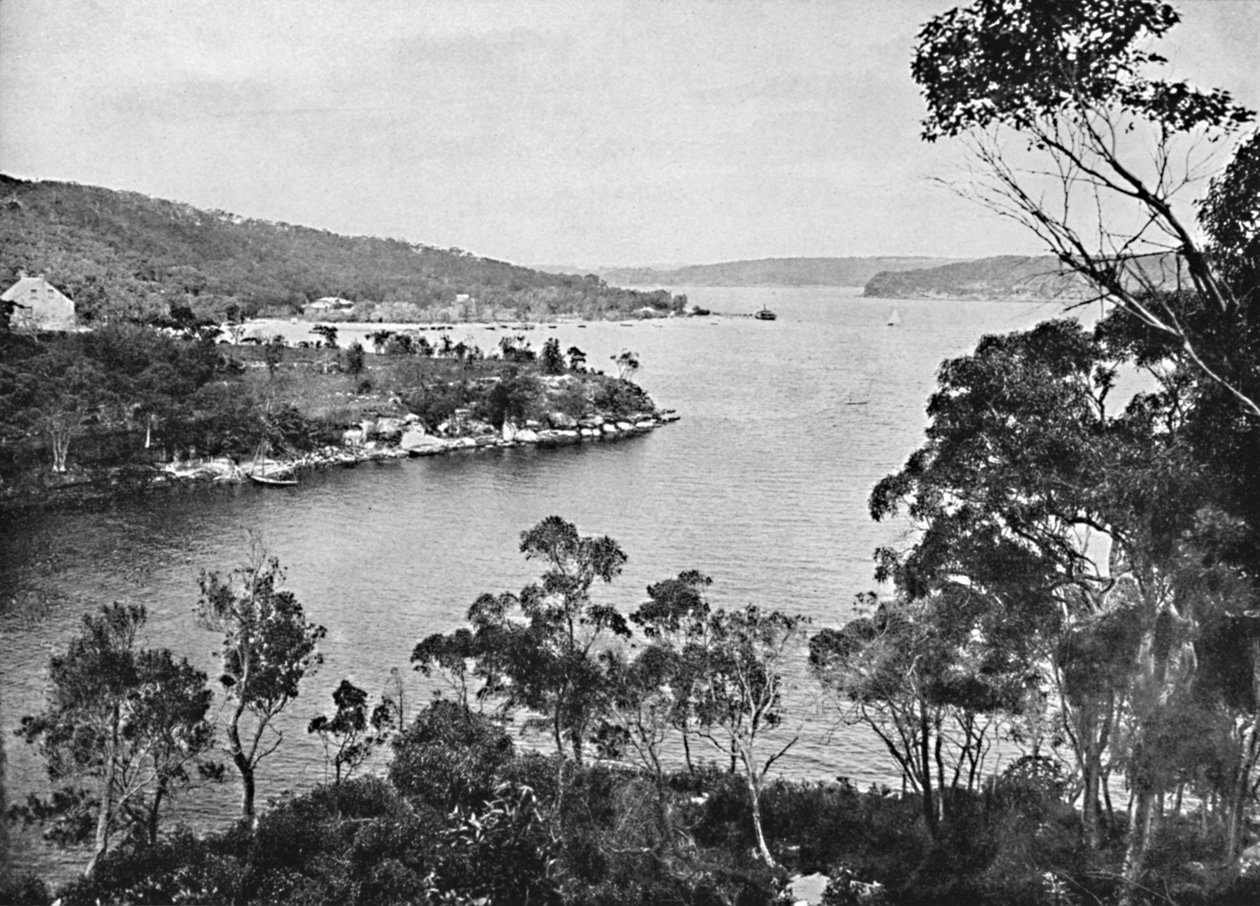 Middle Harbour, von Spit Road, ca. 1900 von Unbekannt