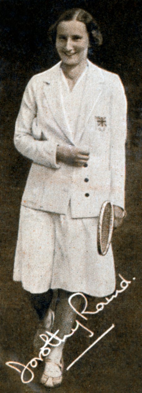 Miss Dorothy Round, Wimbledon Damenmeisterin, 1934 von Unbekannt