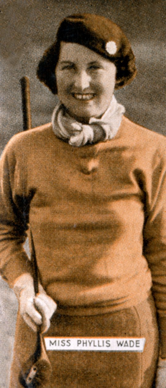 Miss Phyllis Wade, englische Golfmeisterin der Frauen, 1934 von Unbekannt
