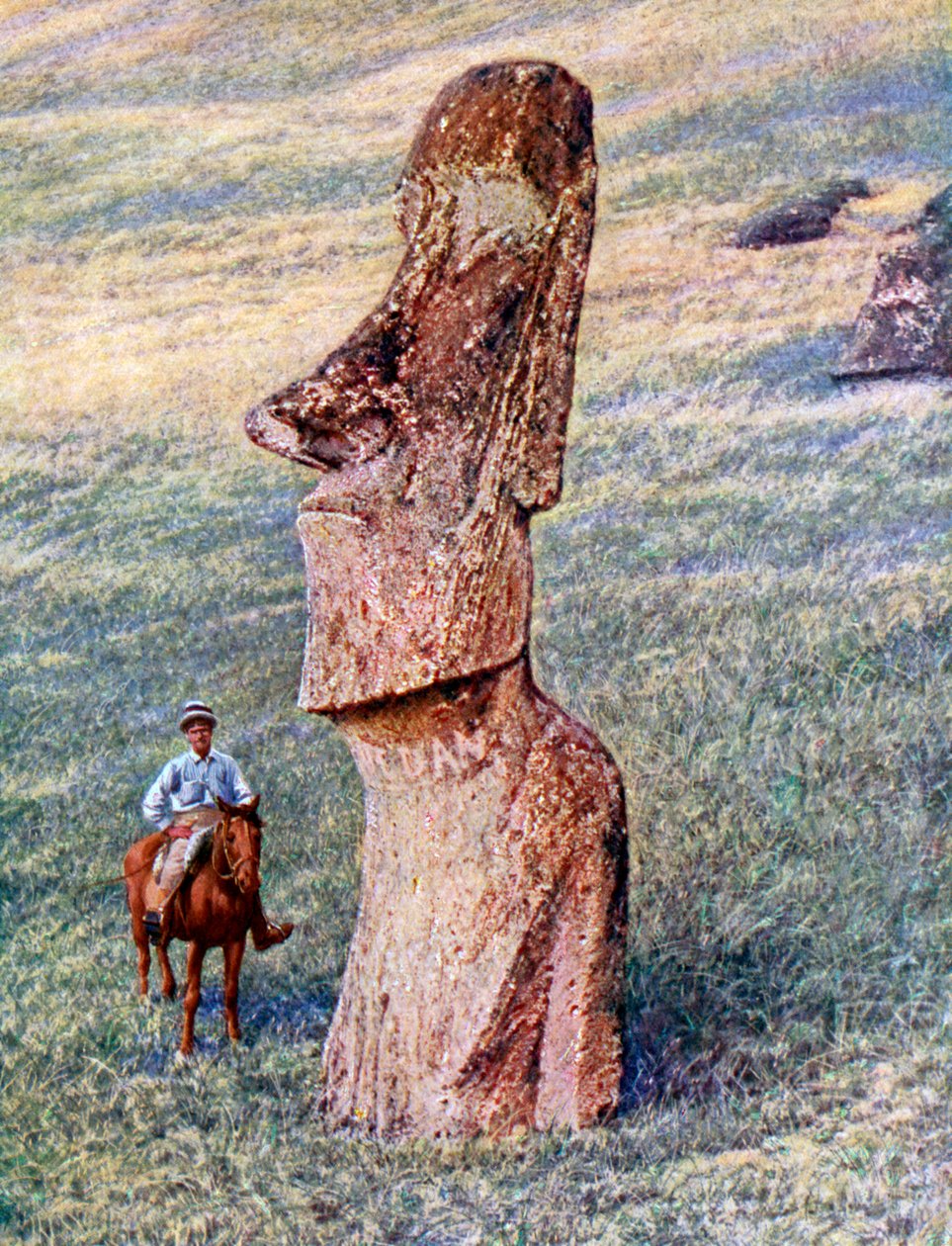 Moai-Statuen, Osterinsel, Chile von Unbekannt
