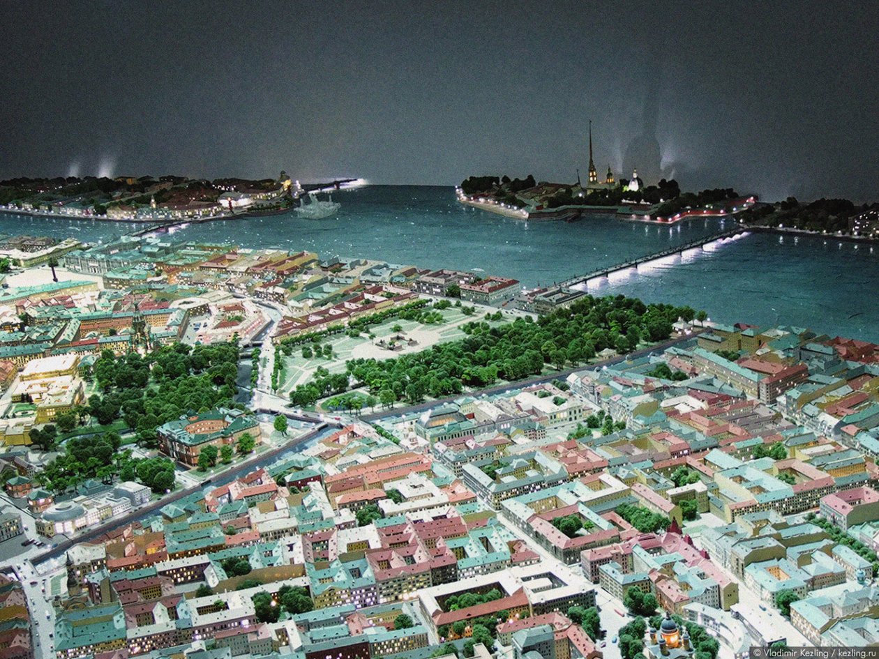 Modell von Sankt Petersburg von Unbekannt