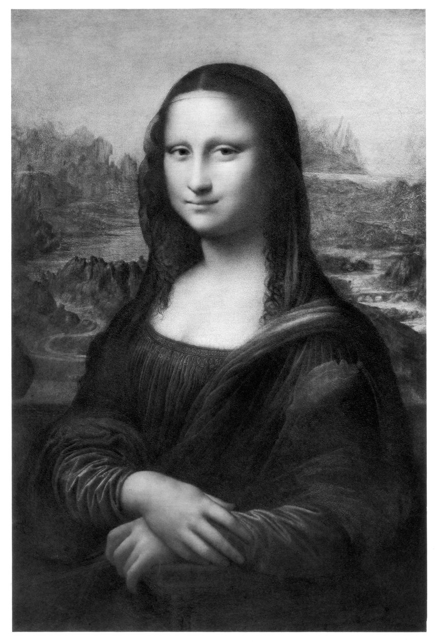 Mona Lisa, ca. 1505, 19. Jahrhundert von Unbekannt