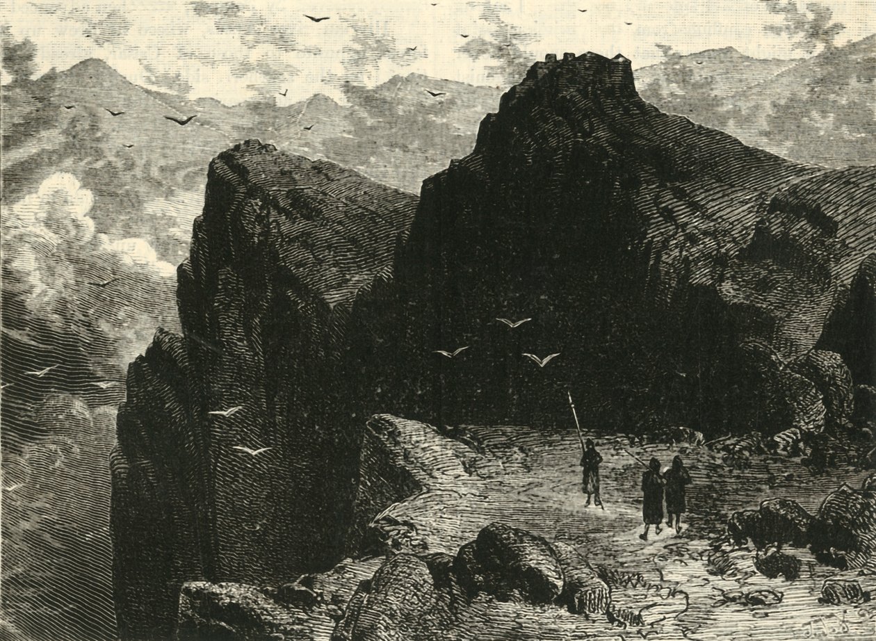 Bergszene in Epirus von Unbekannt