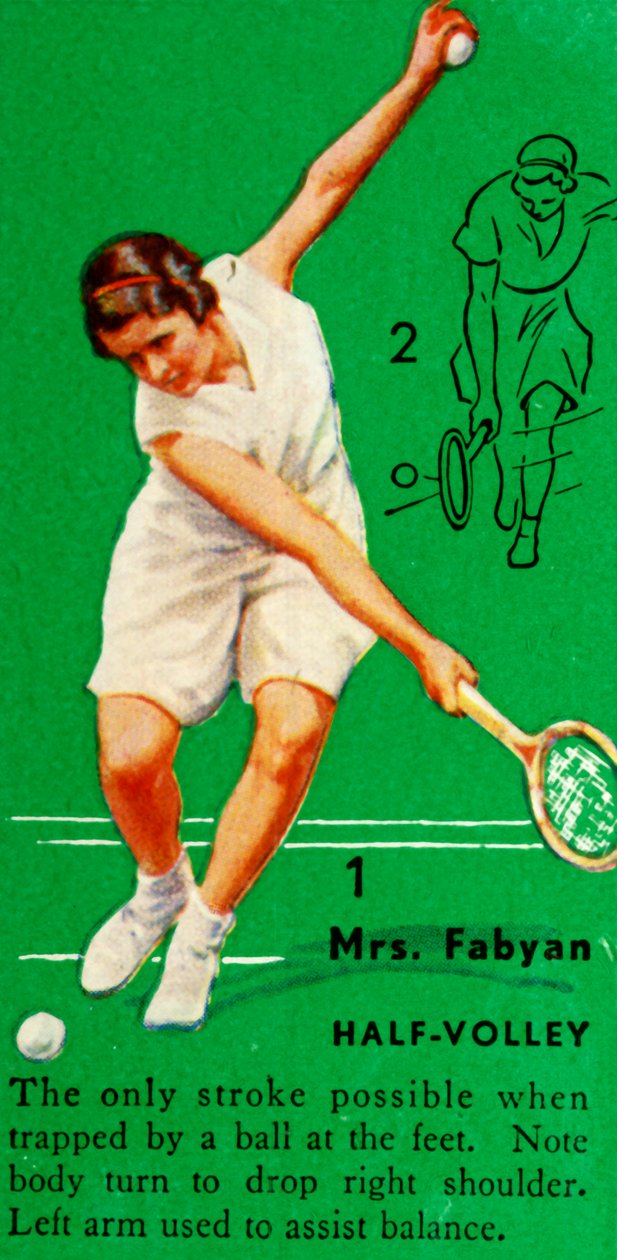 Mrs. Fabyan - Halbvolley, um 1935 von Unbekannt