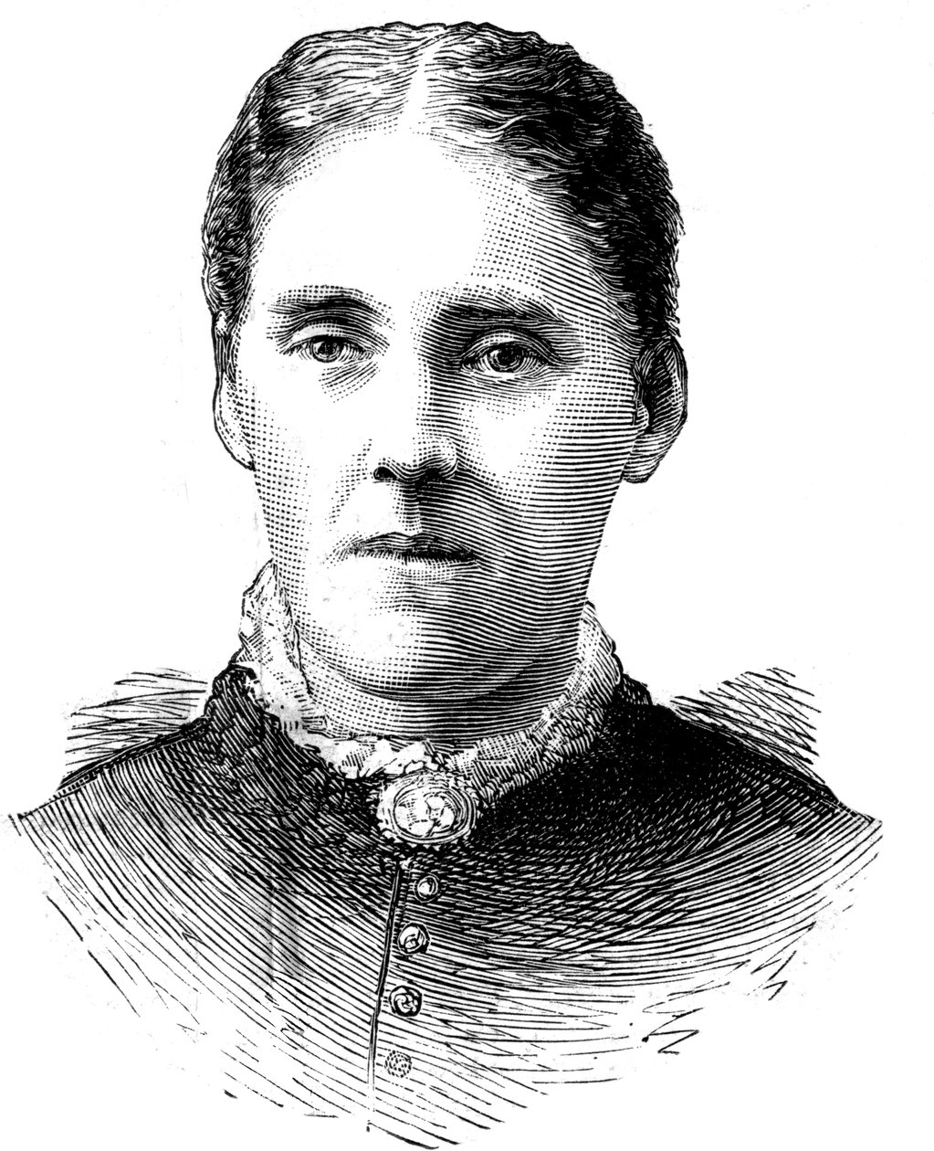 Mrs. Houghton, Ehefrau von Reverend John Houghton, 1886 von Unbekannt