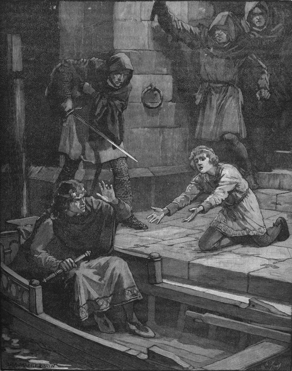 Mord an Prinz Arthur, 1203 1905 von Unbekannt