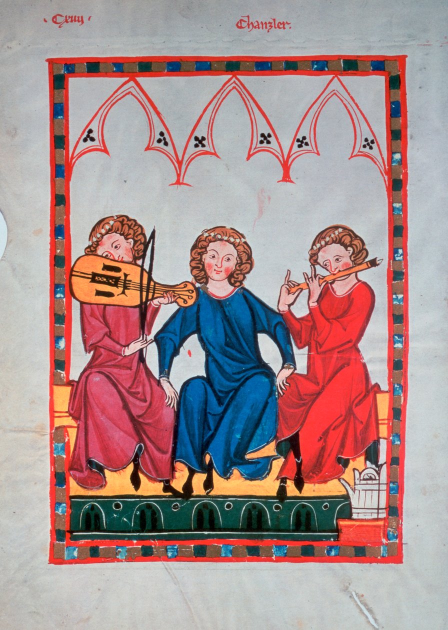 Musiker, 1304-1340 von Unbekannt