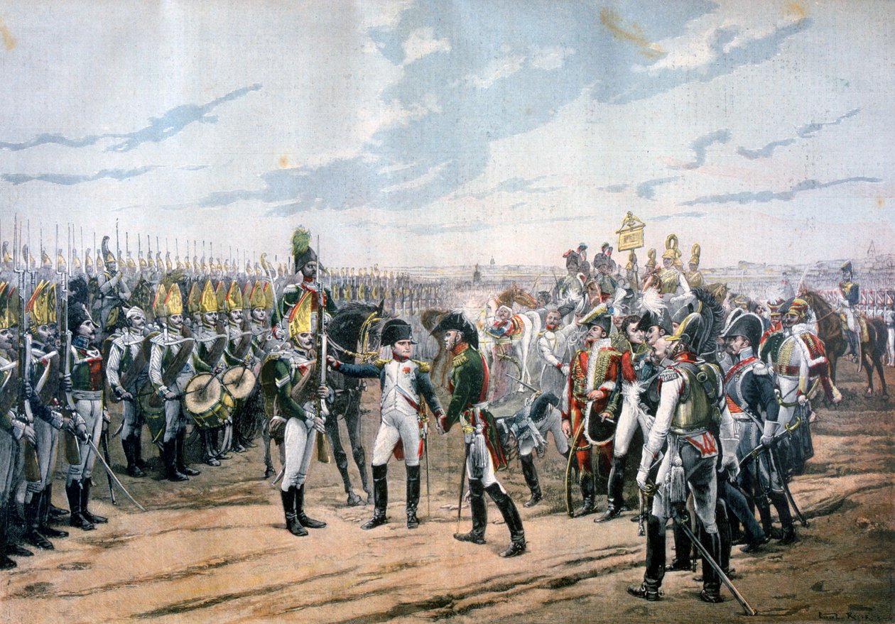 Napoleon in Tilsit, 1807-1894 von Unbekannt